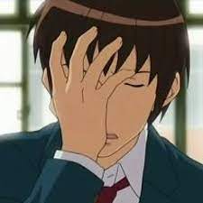 Kyon facepalm