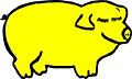 Yellow pig small