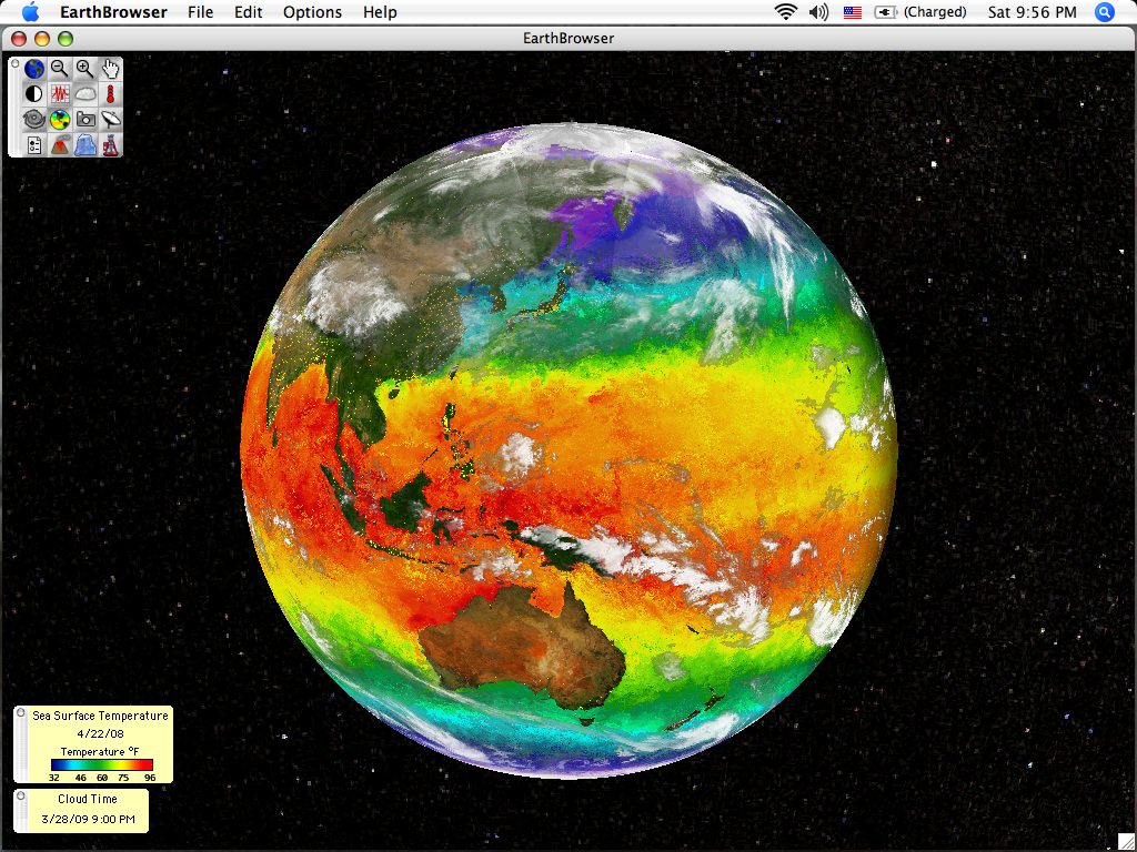 Earth sea temps